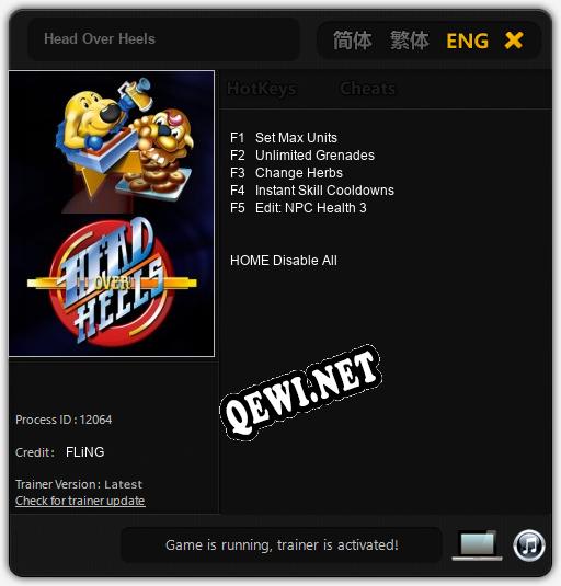 Head Over Heels: Трейнер +5 [v1.2]