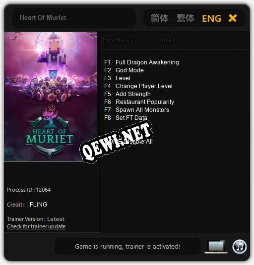 Heart Of Muriet: Читы, Трейнер +8 [FLiNG]