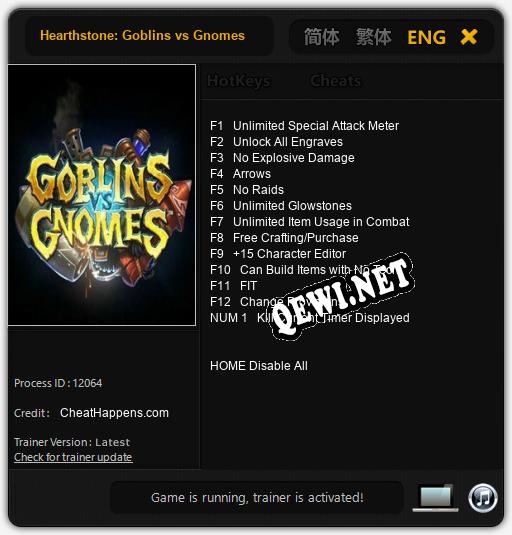 Hearthstone: Goblins vs Gnomes: ТРЕЙНЕР И ЧИТЫ (V1.0.3)