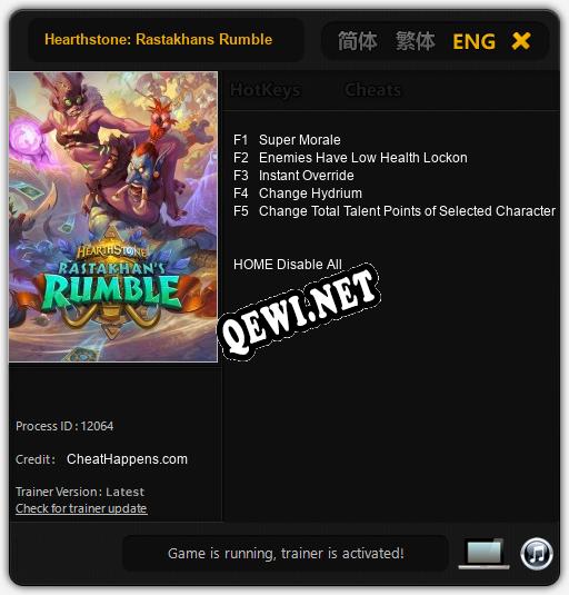 Hearthstone: Rastakhans Rumble: Читы, Трейнер +5 [CheatHappens.com]