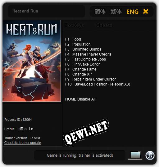 Heat and Run: Читы, Трейнер +10 [dR.oLLe]