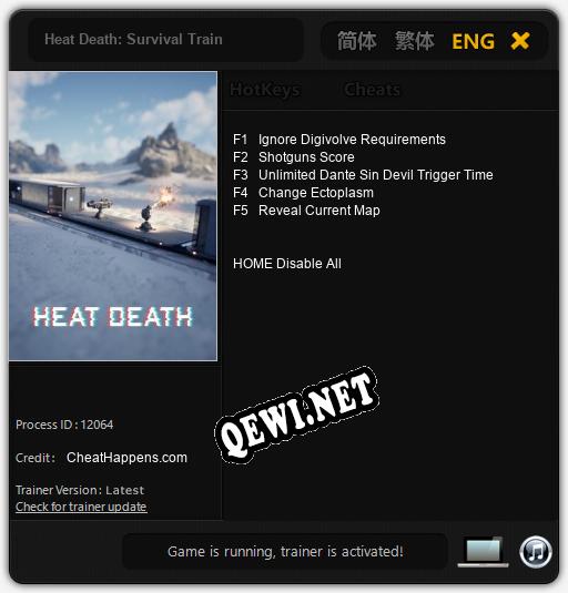 Heat Death: Survival Train: Трейнер +5 [v1.2]
