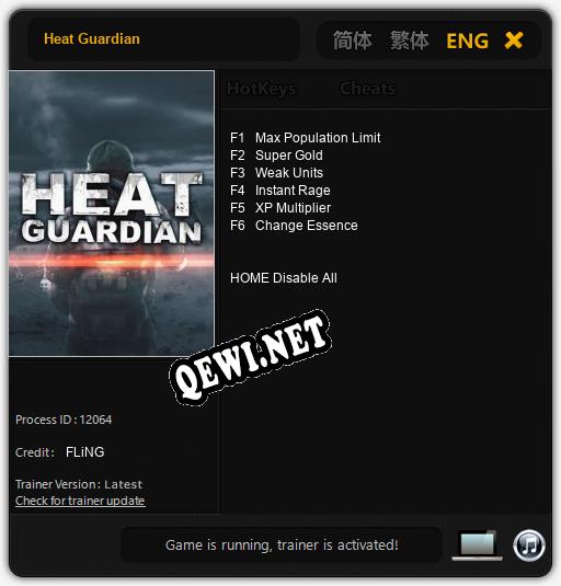 Heat Guardian: Трейнер +6 [v1.2]