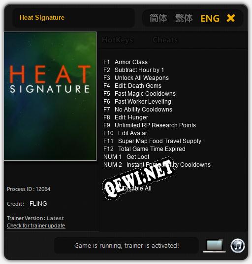 Heat Signature: Трейнер +14 [v1.7]