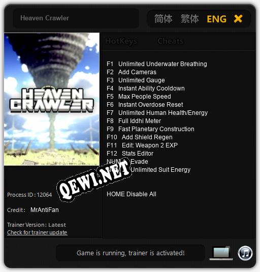 Heaven Crawler: Читы, Трейнер +14 [MrAntiFan]