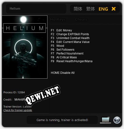Helium: Читы, Трейнер +9 [MrAntiFan]