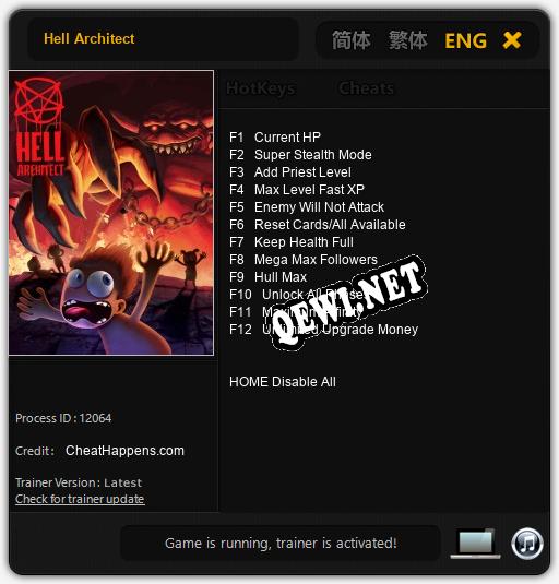 Hell Architect: ТРЕЙНЕР И ЧИТЫ (V1.0.77)