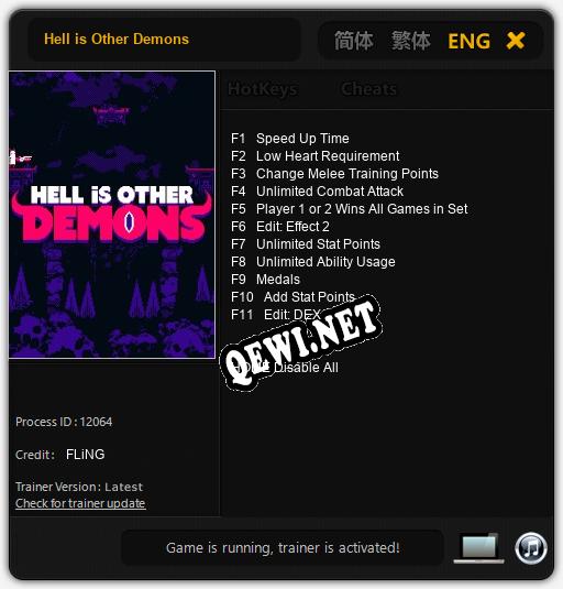 Hell is Other Demons: Читы, Трейнер +11 [FLiNG]