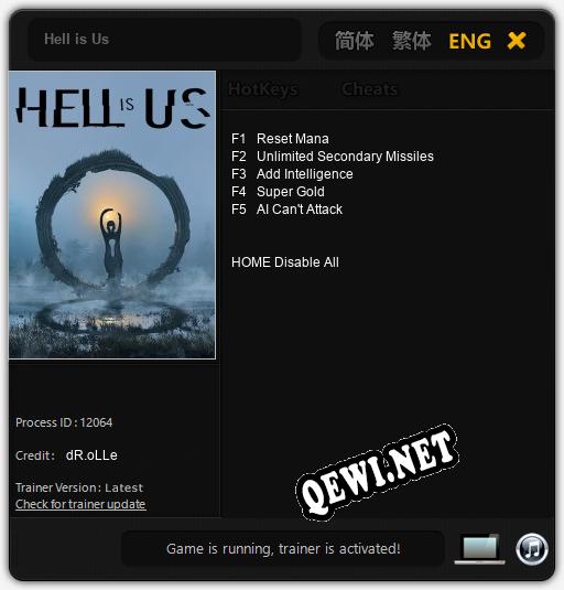 Трейнер для Hell is Us [v1.0.3]