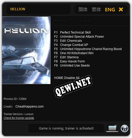HELLION: Читы, Трейнер +9 [CheatHappens.com]