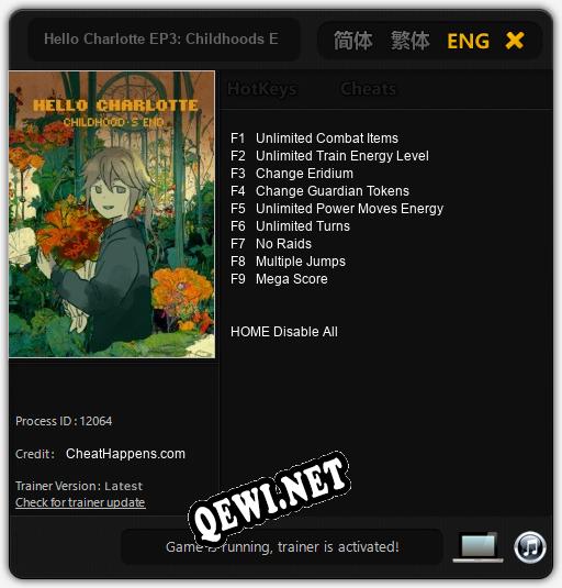 Hello Charlotte EP3: Childhoods End: ТРЕЙНЕР И ЧИТЫ (V1.0.10)