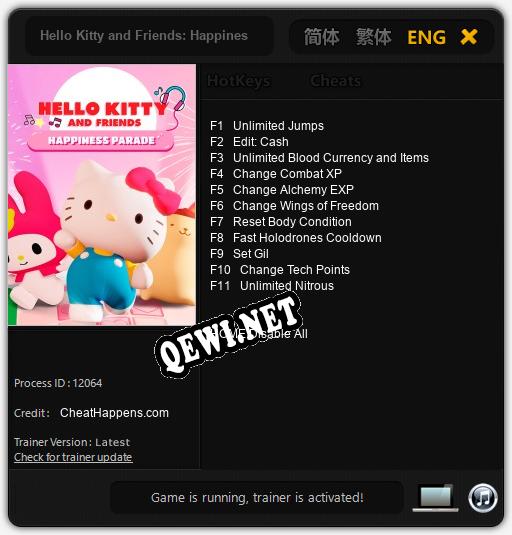 Hello Kitty and Friends: Happiness Parade: Читы, Трейнер +11 [CheatHappens.com]