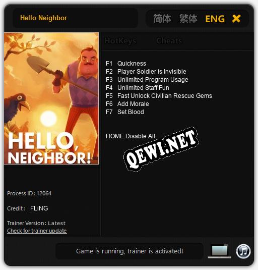 Hello Neighbor: ТРЕЙНЕР И ЧИТЫ (V1.0.43)