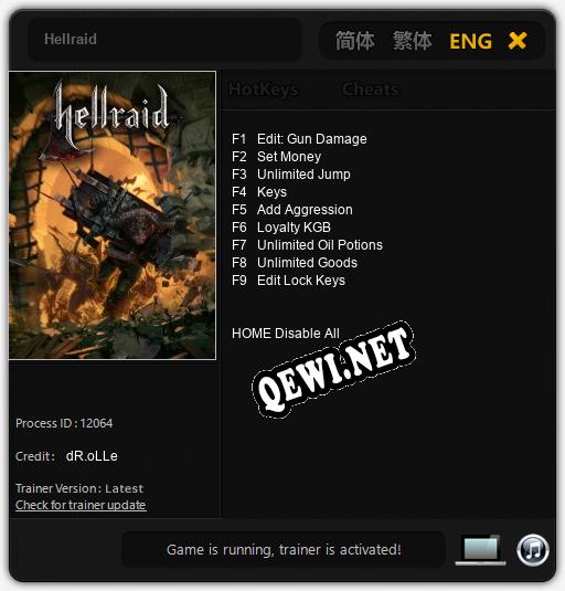 Hellraid: Читы, Трейнер +9 [dR.oLLe]