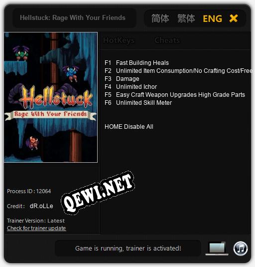 Hellstuck: Rage With Your Friends: Читы, Трейнер +6 [dR.oLLe]