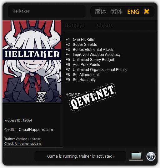 Трейнер для Helltaker [v1.0.2]