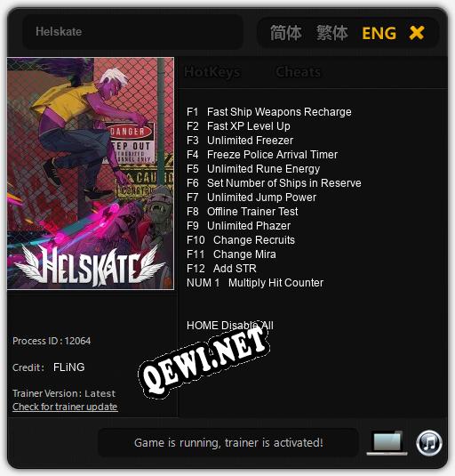 Helskate: Читы, Трейнер +13 [FLiNG]