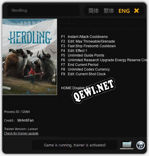 Herdling: Читы, Трейнер +9 [MrAntiFan]