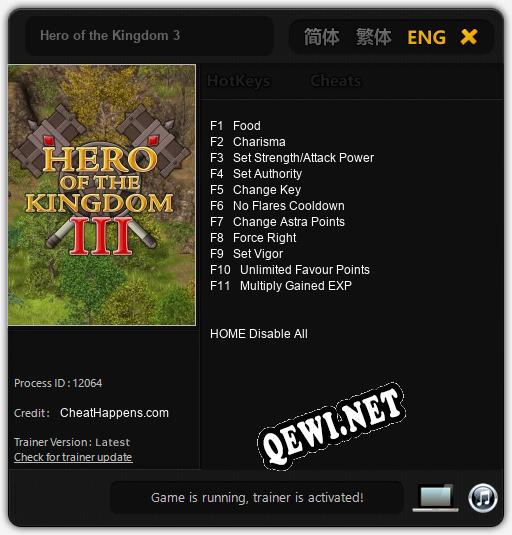 Hero of the Kingdom 3: Трейнер +11 [v1.6]