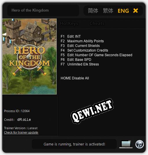 Hero of the Kingdom: Трейнер +7 [v1.4]