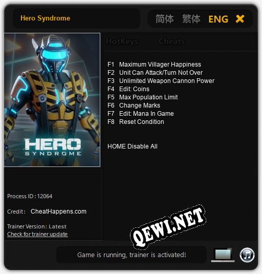 Hero Syndrome: ТРЕЙНЕР И ЧИТЫ (V1.0.87)