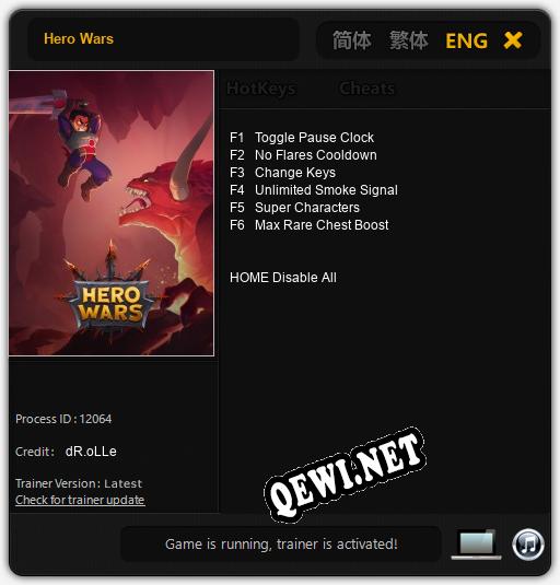 Hero Wars: Трейнер +6 [v1.9]