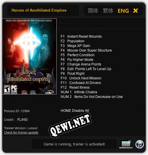 Heroes of Annihilated Empires: ТРЕЙНЕР И ЧИТЫ (V1.0.83)