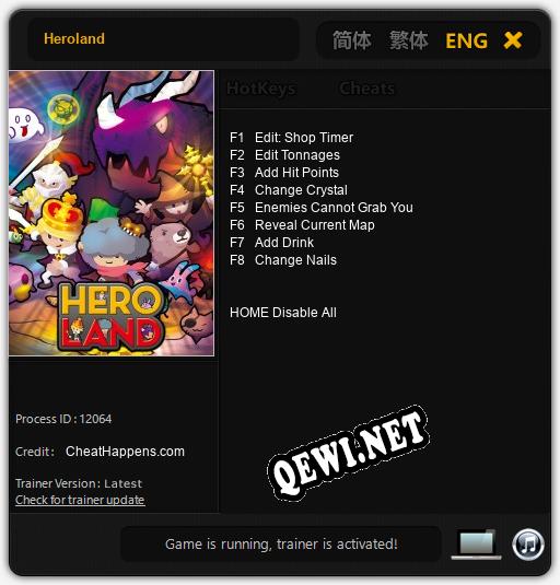 Heroland: Читы, Трейнер +8 [CheatHappens.com]