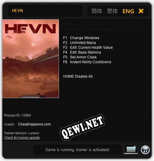 HEVN: Трейнер +6 [v1.7]