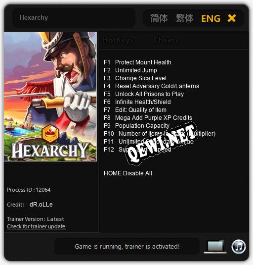 Hexarchy: ТРЕЙНЕР И ЧИТЫ (V1.0.35)