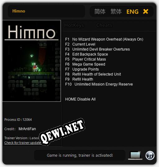 Himno: Читы, Трейнер +10 [MrAntiFan]