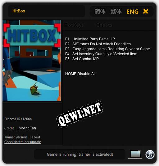Трейнер для HitBox [v1.0.5]