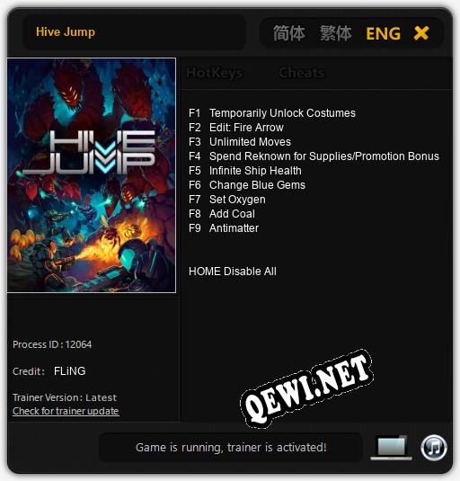 Hive Jump: ТРЕЙНЕР И ЧИТЫ (V1.0.85)