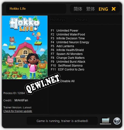 Трейнер для Hokko Life [v1.0.4]
