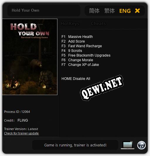 Hold Your Own: Читы, Трейнер +7 [FLiNG]