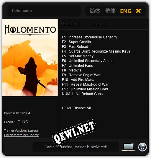 Holomento: Трейнер +13 [v1.2]