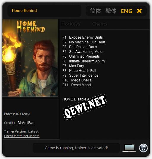 Трейнер для Home Behind [v1.0.8]