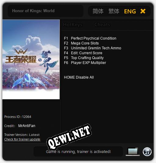 Honor of Kings: World: Читы, Трейнер +6 [MrAntiFan]