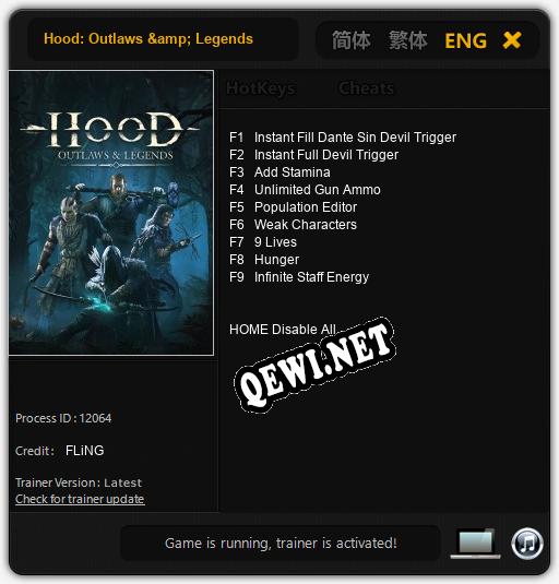 Hood: Outlaws & Legends: Читы, Трейнер +9 [FLiNG]