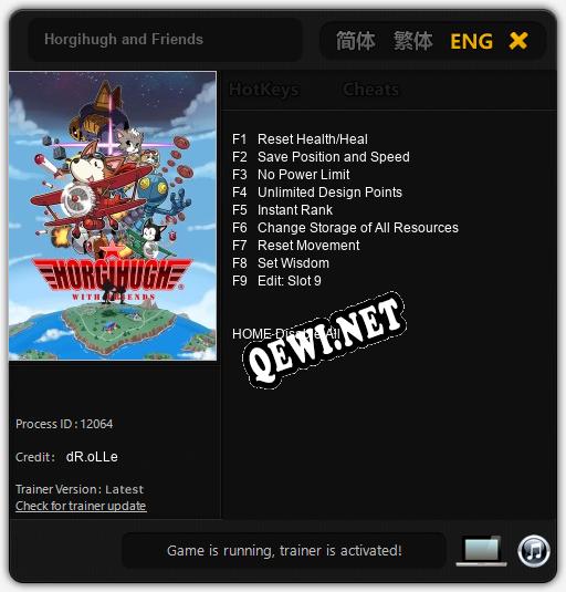 Трейнер для Horgihugh and Friends [v1.0.1]
