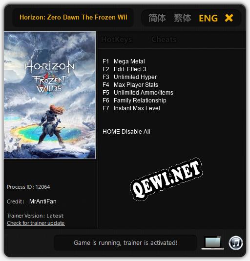 Horizon: Zero Dawn The Frozen Wilds: Трейнер +7 [v1.4]