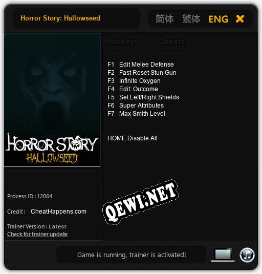 Трейнер для Horror Story: Hallowseed [v1.0.6]