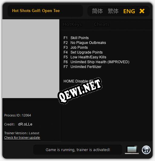 Hot Shots Golf: Open Tee: Трейнер +7 [v1.3]