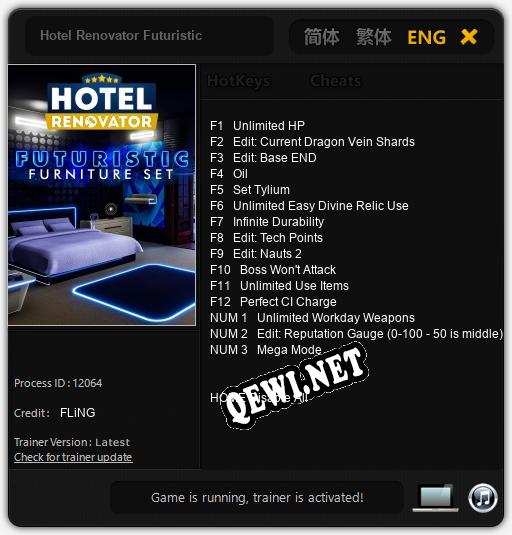 Hotel Renovator Futuristic: Трейнер +15 [v1.4]