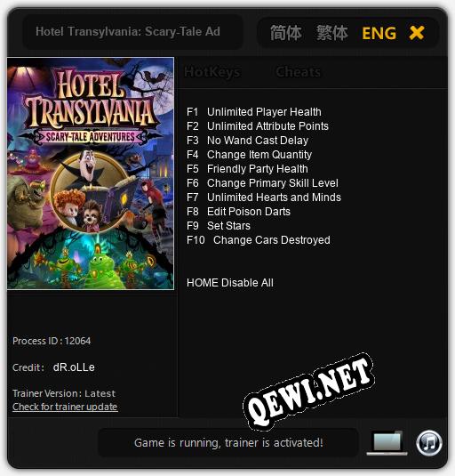Hotel Transylvania: Scary-Tale Adventures: Читы, Трейнер +10 [dR.oLLe]