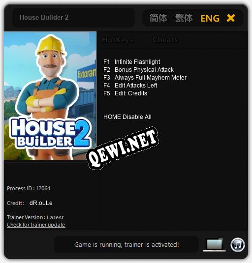 House Builder 2: Читы, Трейнер +5 [dR.oLLe]