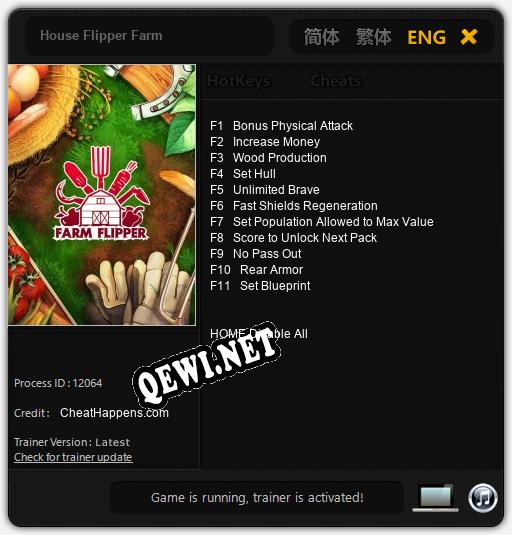 House Flipper Farm: Трейнер +11 [v1.5]