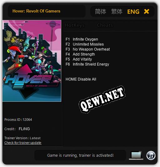 Hover: Revolt Of Gamers: ТРЕЙНЕР И ЧИТЫ (V1.0.51)