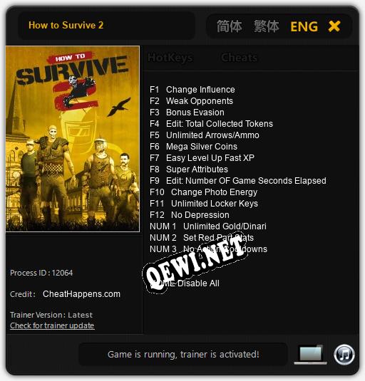 How to Survive 2: Трейнер +15 [v1.7]