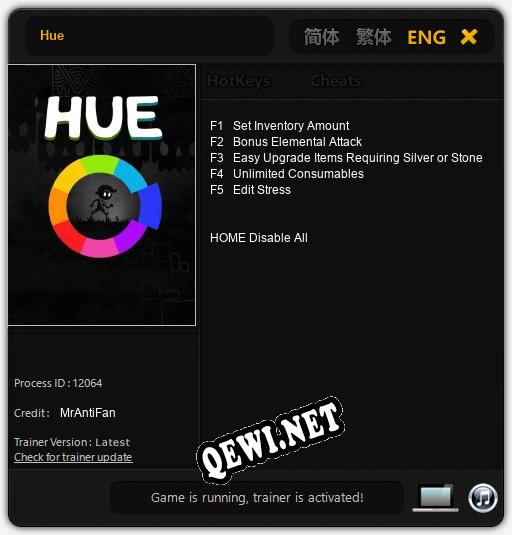 Hue: Трейнер +5 [v1.7]